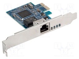 PC extension card: PCIe; PCIe,RJ45 socket; brackets on slot