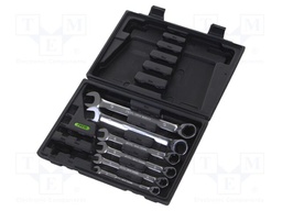 Tools set: keys; box; rattle,combination spanner; 6pcs.