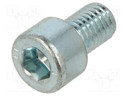 Screw; M10x16; Head: cheese head; hex key; HEX 8mm; steel; zinc