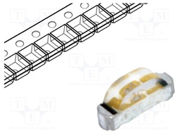 LED; SMD; 0804; blue; 28÷180mcd; 2.1x1x0.6mm; 130°; 2.8÷3.8V; 20mA