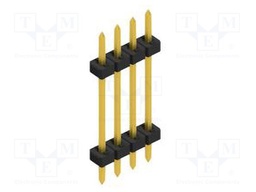 Connector: pin strips; pin header; male; PIN: 4; 2mm; THT; 1x4; 100V