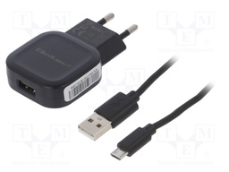 Power supply: switched-mode; 5VDC; 2.4A; Out: USB; 12W; 220÷240VAC