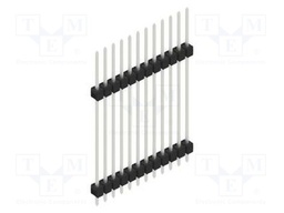 Connector: pin strips; pin header; male; PIN: 12; 2.54mm; THT; 1x12