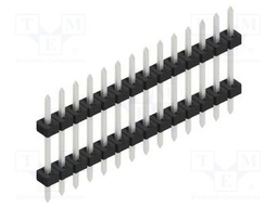 Connector: pin strips; pin header; male; PIN: 14; 2mm; THT; 1x14