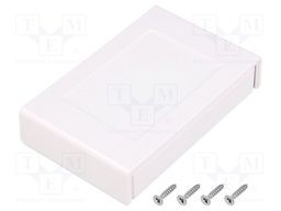 Enclosure: multipurpose; X: 69mm; Y: 108mm; Z: 24mm; ABS; white