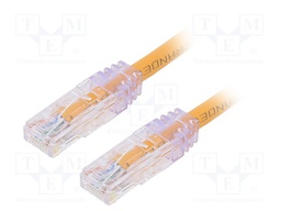 Patch cord; TX6™ PLUS,U/UTP; 6; stranded; Cu; LSZH; orange; Len: 1m