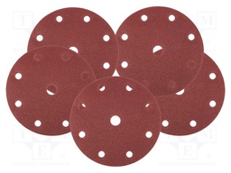 Sanding plate; Granularity: 60; Mounting: bur; with holes; Ø150mm
