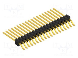 Connector: pin strips; pin header; male; PIN: 19; 1.27mm; SMT; 1x19