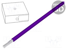Wire; H07V-K; stranded; Cu; 2.5mm2; violet; PVC; 470/750V; Class: 5