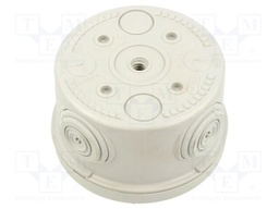 Enclosure: junction box; 80mm; plastic; IP55; grey; PLEXO; -25÷40°C
