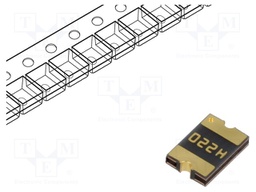 Resettable Fuse, PPTC, 1812 (4532 Metric), PFMF Series, 30 VDC, 200 mA, 400 mA, 0.06 s