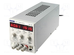 Power supply: laboratory; Channels: 1; 0÷60VDC; 0÷1.5A; Plug: EU,UK