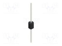 Connector: pin strips; pin header; male; PIN: 1; 1.27mm; THT; 1x1