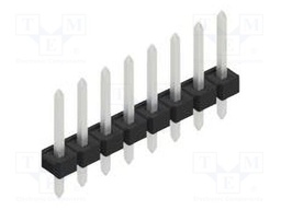 Connector: pin strips; pin header; male; PIN: 8; 2.54mm; THT; 1x8