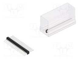 Connector: pin strips; pin header; male; PIN: 19; 1.27mm; SMT; 1x19