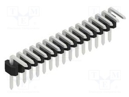 Connector: pin strips; pin header; male; PIN: 16; 1.27mm; THT; 1x16