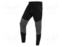 Sweatpants; Size: L; black-grey; Comfort; slim; 320g/m2