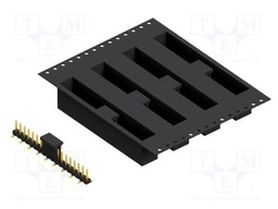 Connector: pin strips; pin header; male; PIN: 18; 2.54mm; SMT; 1x18