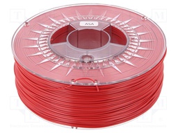 Filament: ASA; 1.75mm; red; Printing temp: 230÷240°C; 1kg; ±0,05mm