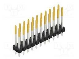 Connector: pin strips; pin header; male; PIN: 22; 2.54mm; THT; 2x11
