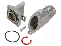 Enclosure for connectors: M17; angled