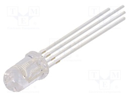 LED; 5mm; tricolour; RGB; 1600÷3200mcd; 2000÷4000mcd; 1000÷2000mcd