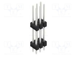 Connector: pin strips; pin header; male; PIN: 6; 2.54mm; THT; 2x3