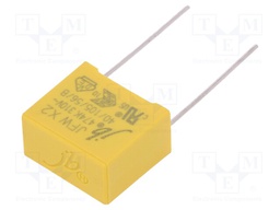 Capacitor: polypropylene; X2,suppression capacitor; 470nF; 15mm
