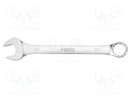 Wrench; combination spanner; 24mm; Chrom-vanadium steel; L: 280mm