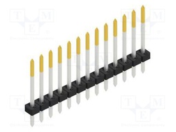 Connector: pin strips; pin header; male; PIN: 13; 2mm; THT; 1x13