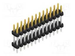 Connector: pin strips; pin header; male; PIN: 26; 2mm; THT; 2x13