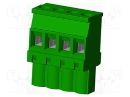 Connector: pluggable terminal block; plug; female; angled 90°