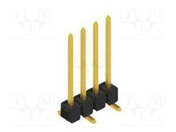 Connector: pin strips; pin header; male; PIN: 4; 2.54mm; SMT; 1x4