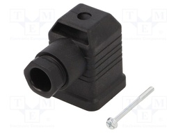 Connector: valve connector; plug; form A; 18mm; female; PIN: 4; 400V