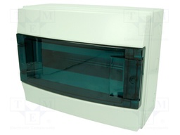 Enclosure: for modular components; IP65; grey; No.of mod: 12