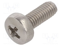 Screw; M3x8; Head: button; Phillips; PH1; A2 stainless steel