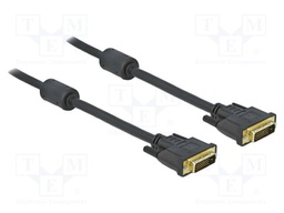 Cable; DVI-D (24+1) plug,both sides; dual link; QHD 1440p; 1m