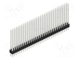 Connector: pin strips; pin header; male; PIN: 62; 1.27mm; THT; 2x31