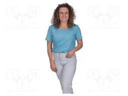 T-shirt; blue (bright); cotton,conductive fibers; Size: M