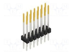 Connector: pin strips; pin header; male; PIN: 14; 2.54mm; THT; 2x7