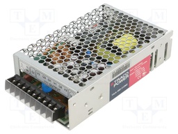 Power supply: switched-mode; modular; 80W; 5VDC; 8A; OUT: 3; 79%