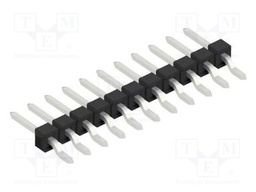 Connector: pin strips; pin header; male; PIN: 11; 2.54mm; SMT; 1x11