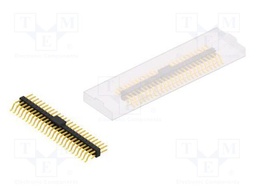 Connector: pin strips; pin header; male; PIN: 50; 2.54mm; SMT; 2x25