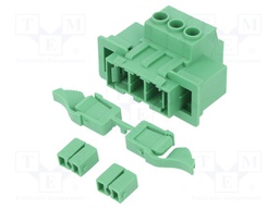 Pluggable terminal block; 7.62mm; ways: 3; straight; socket; male