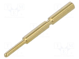 Contact; male; 1mm; gold-plated; 0.08÷0.14mm2; crimped; for cable