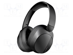Headphones; black; Jack 3,5mm,USB C socket; wireless; 10m; 32Ω