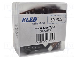 Fuse: fuse; 7.5A; 32VDC; automotive; 19.2mm