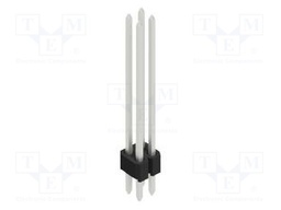 Connector: pin strips; pin header; male; PIN: 4; 1.27mm; THT; 2x2