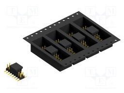 Connector: pin strips; pin header; male; PIN: 16; 2mm; SMT; 2x8; 100V