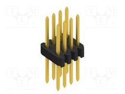 Connector: pin strips; pin header; male; PIN: 8; 1.27mm; THT; 2x4